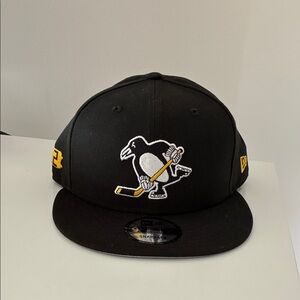412 9Fifty New Era Pittsburgh Penguins Black Snapback Hat